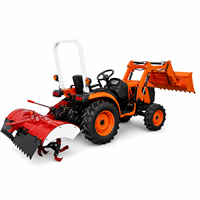 Tracteur chinois Euro 5 CE COC EPA, moteur diesel 18-25 CV, machine agricole, 4 roues motrices, tracteur agricole