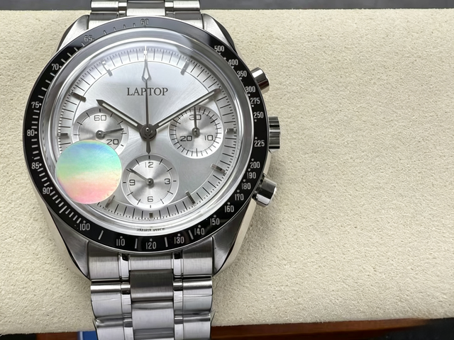 Men's Luxury Fashion Sport Gray Dial Chronograph ETA Automatic Mechanical Watch Stainless Steel Case Band Sapphire Crystal