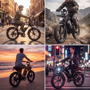 Vélo électrique tout-terrain OUXI 48V homologué CE <span class=keywords><strong>EN</strong></span> <span class=keywords><strong>15194</strong></span>, 25 km/h, vélo hybride, distributeur <span class=keywords><strong>en</strong></span> gros, vélo à pneus larges de 24 pouces V8 Pro - Product Image 2