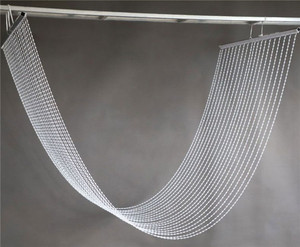 Rideau de perles acryliques suspendues en forme de vague, effet nuage et eau, pour la décoration de plafond de salle de mariage, d'hôtel ou de scène - Product Image 3