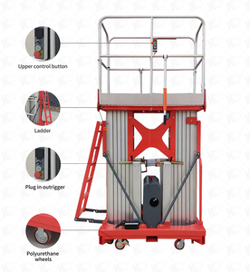 Elevador de Doble Mástil de Alta Seguridad, Diseño Personalizado, Elevador Vertical de Aleación de Aluminio, Elevador de Doble Mástil de Elevación Potente - Product Image 6