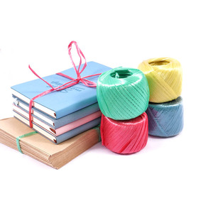 Foska Khuyến Mại Quà Tặng Đóng Gói Đầy Màu Sắc Chất Lượng Tốt Không Thấm Nước Vật Liệu Nhựa 100M Raffia Dây Cho Thủ Công Dự Án - Product Image 2