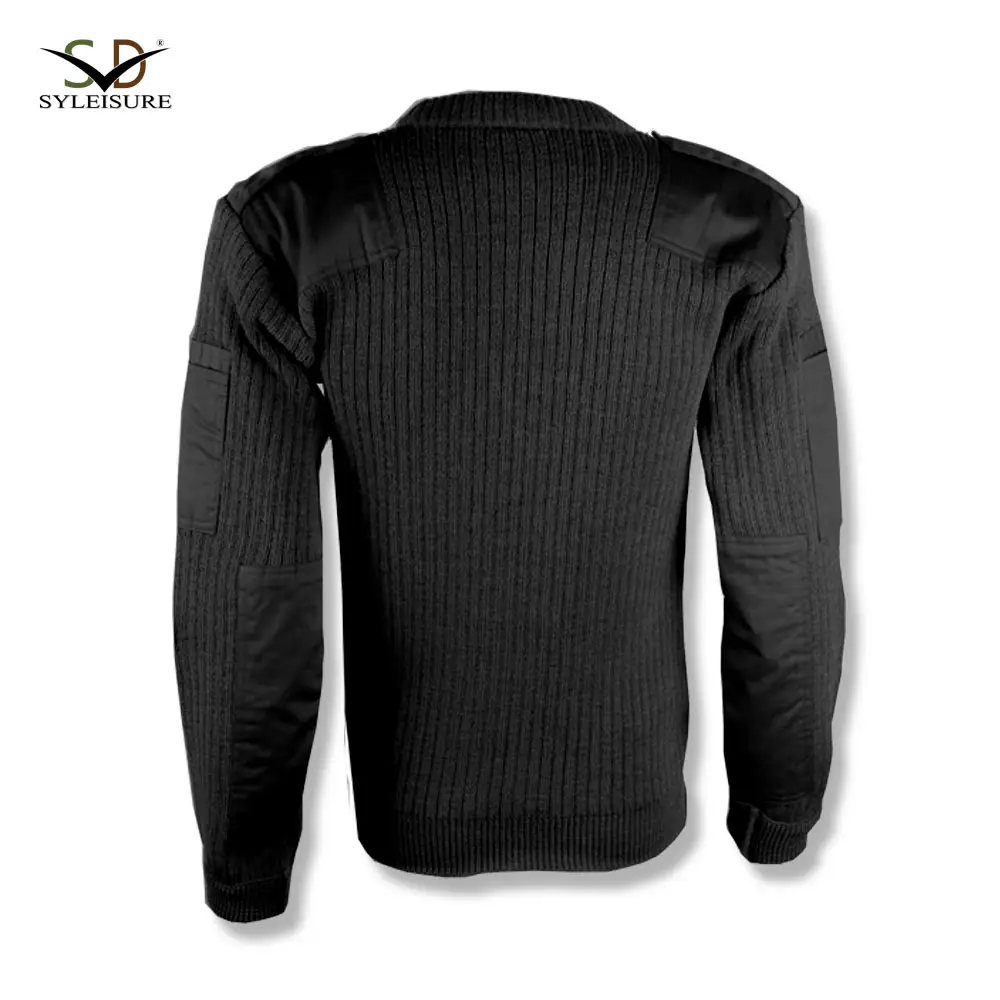 Raw Hem Short Sleeve Men's V-neck Knitted Pullover Sweater Knit Sweater Custom