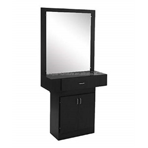 Miroir de salon de beauté de luxe, vintage, pour coiffeur, avec armoire - Product Image 3