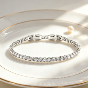 <span class=keywords><strong>Pulsera</strong></span> <span class=keywords><strong>de</strong></span> Cristal <span class=keywords><strong>de</strong></span> Moda con Elementos <span class=keywords><strong>de</strong></span> Piedra Natural Curativa, <span class=keywords><strong>Pulsera</strong></span> <span class=keywords><strong>de</strong></span> Tenis Plateada <span class=keywords><strong>de</strong></span> Cristal <span class=keywords><strong>de</strong></span> 19.5cm para Mujer, Embalaje <span class=keywords><strong>de</strong></span> Regalo - Product Image 2