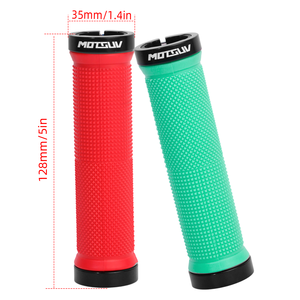 Poignées de vélo MOTSUV, en alliage d'aluminium, avec anneau de verrouillage bilatéral, en caoutchouc antidérapant, confortables, accessoires de cyclisme - Product Image 2