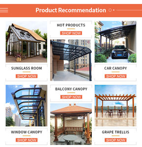 Sıcak satış Carports Gazebo <span class=keywords><strong>Carport</strong></span> alüminyum kitleri alüminyum özel açık kemerli çatı sundurma gölgelik - Product Image 4