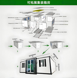 Casa De Contenedor De Acero Portatil Casa a Prueba De Huracanes Modelo De CasasCasa De Contenedor De Tamano Standard De Acero De - Product Image 6