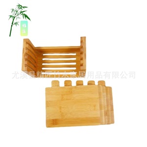 เขียงไม้ไผ่ทรงสี่เหลี่ยมผืนผ้าสำหรับหั่นผลไม้ในครัวใช้ในครัวเรือน - Product Image 4