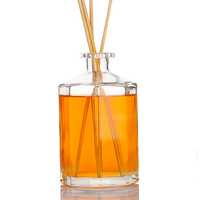 Unique Octogone Grand Volume 500ml 1000ml Clair Vide Aroma Home Diffuseur Reed Bouteilles En Verre De Luxe