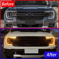 Ensemble de phares LED KGKB pour Ford Ranger EVEREST 2022-2024, haute qualité, 4 lentilles de projecteur, clignotants séquentiels, plug & play