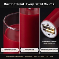 Künstliche Transparente Flammenlose Flackernde USB-Aufladbare Glas-LED-Kerze mit AAA oder AA Batterien für Kaffee Weihnachten