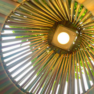 Sigarten extérieur étanche sol de <span class=keywords><strong>jardin</strong></span> solaire coloré vert rotin lanternes - Product Image 6