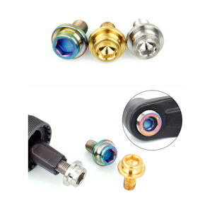 CNC vélo pédalier bras chaîne roue centrale vélo cannelure axe boulons de fixation cyclisme 15x12mm - Product Image 1