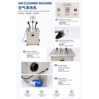 Machine de rinçage automatique à air comprimé pour flacons de parfum en verre, prix usine