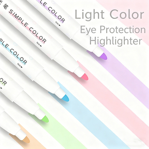 Ensemble de marqueurs Guangna à pointe oblique, surligneur couleur, aquarelle <span class=keywords><strong>pastel</strong></span>, fluorescent, taille jumbo, marqueurs Milkliner pour l'école - Product Image 5