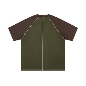 <span class=keywords><strong>Raglan</strong></span>-T-Shirt zum Fabrikpreis mit Kontrastnähten Übergroßes Baumwoll-<span class=keywords><strong>Raglan</strong></span>-T-Shirt für Herren - Product Image 3