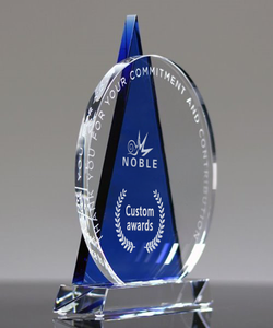 定制设计多色高品质K9水晶圆形饰板水晶图标奖 - Product Image 5