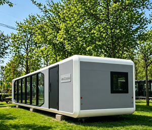 Casa Móvil Tipo Cabaña Apple, Hotel, Oficina, Espacio Panorámico, Moderna, Rectangular, de Acero Galvanizado, para Actividades al Aire Libre - Product Image 2
