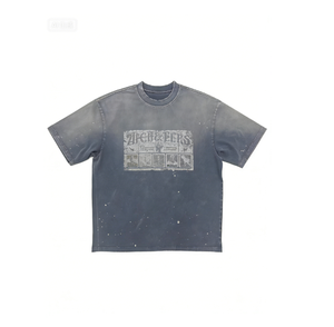 Camisetas Personalizadas para Hombre con Impresión DTG Kornit, Estilo Denim Lavado, Prendas Esenciales con Diseño Gráfico Vintage - Product Image 1