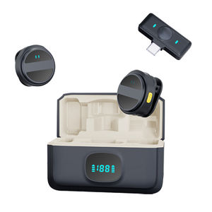 Échantillon gratuit NEEXXT SX21 Dual SX21i Double Microphone Lavalier Magnétique 2.4GHz Double Microphone Lavalier Sans Fil Longue Durée de Vie de la Batterie - Product Image 1