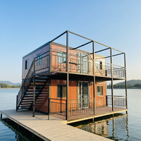Mini-maison mobile préfabriquée modulaire en acier de 20 pieds, amovible, pour bureau/boutique/bar/hôtel/appartement, conteneur moderne extérieur