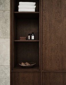 Mueble de Baño de Lujo Montado en la Pared con Encimera de Piedra Pizarra, Moderno Mueble Flotante para <span class=keywords><strong>Lavabo</strong></span> Resistente a la Humedad - Product Image 4