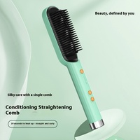Meilleure vente de lisseur électronique de haute qualité Peigne à panneau PTC humide et sec Brosse à lisser de beauté à usage domestique