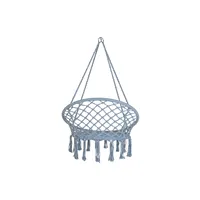 Fauteuil suspendu en acier et coton 80cm (Prof.) 63cm (Large) Hauteur 128cm 100KG