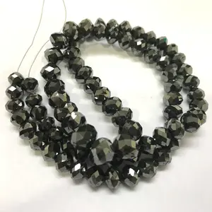 100% natürliche hochglanz polierte facettierte Diamant perlen direkt vom Hersteller Black Diamond Beads 2 bis 3mm, facettierte Perlen