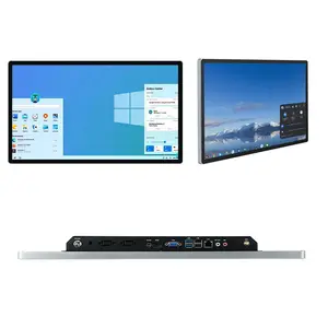 Monitor capacitivo com tela de toque SSD de 21,5 22 polegadas para montagem em parede personalizada janela 4GB 8GB 16GB RAM 64GB 128GB 256GB 512GB