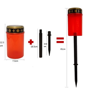 Bougies LED solaires extérieures étanches à détection pour <span class=keywords><strong>cimetière</strong></span> et tombes - Product Image 5