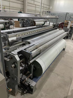 Automatique 4*4mm maille de fibre de verre Machine de production de matériaux de mur plaine tissé 2500 tonnes e-glass WZ-1000 1000mm nc; Héb moyen 200