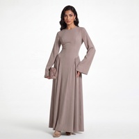 Abaya de luxe en gros de Dubaï pour femmes musulmanes, robe longue à manches longues et jupe ample, style Moyen-Orient, Kaftan islamique Turquie Maroc