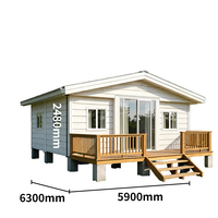 Maison modulaire extensible ZYBOX avec toit, conteneur préfabriqué, maisons pliables préfabriquées, installation rapide pour ADU de jardin