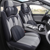 Housses de siège en cuir de luxe universelles pour voiture, style professionnel, compatibles Civic Golf, ensemble complet de 16 pièces, protection intérieure haut de gamme