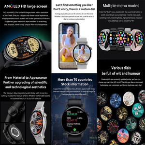 Montre intelligente Écran AMOLED Toujours affiché HK85 Montre intelligente BT Appel Surveillance du sommeil Reloj Intelligent pour femme Dames - Product Image 6