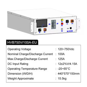 สำหรับ BOS-G LiFePO4 51.2V 5.12kWh ระบบจัดเก็บพลังงานแสงอาทิตย์แบบแยกส่วนติดตั้งบนชั้นวาง แบตเตอรี่ลิเธียม - Product Image 4