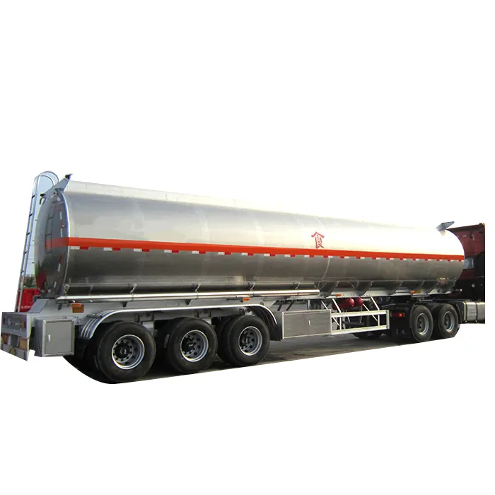 알루미늄 합금 연료 유 탱크 세미 트레일러 40 피트 스테인레스 스틸/알루미늄 수조 트레일러 판매