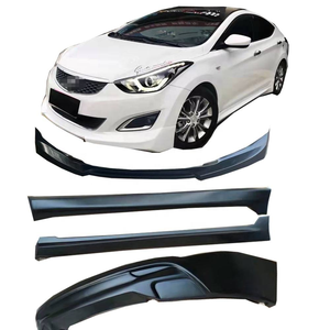 Kit Carrozzeria per <span class=keywords><strong>Hyundai</strong></span> Elantra 2011-2015 Labbro Anteriore/Posteriore Minigonne Laterali Diffusore Paraurti Gancio di Traino Kit di Aggiornamento Parti Esterne - Product Image 1