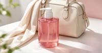 Gel Douche Hydratant Infusé à la Fleur de Cerisier avec des Ingrédients Végétaux pour l'Hydratation, le Soin des Pores et la Réduction de l'Excès de Sébum