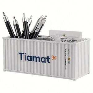 <b>ABS</b> Material Shipping Container Desk Organizer with Pen Holder for Promotional & Business Gifts - Product Image 2