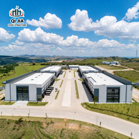 Structure en acier alvéolaire pour entrepôt, profil H, préfabriqué, pour stockage logistique industriel, atelier, bâtiment métallique
