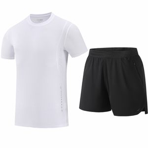 Nuevo Conjunto de Camiseta de Verano de Seda Helada para Hombre y Mujer, Absorbente de Humedad, Antitranspirante, Antibacteriano, de Manga Corta - Product Image 1