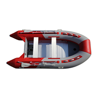 Bateau gonflable Portable en océan de 4.7m, radeau pneumatique, robuste, avec sol en aluminium