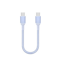 Cable USB-C 2.0 Corto de 0.1/0.2/0.3m, Fabricación OEM/ODM, Carga Rápida PD de 60W y Transmisión de Datos, 50cm, para iPhone 17 y Uso en Automóvil, Nailon