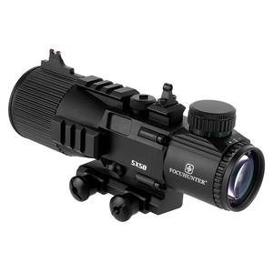 Mira Prismática FOCUHUNTER 5X50 con Iluminación Roja/Verde/Azul, Mira Láser de Punto para Actividades al Aire Libre y Caza Táctica - Product Image 6