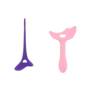 Plantillas de silicona para delineador de ojos y máscara de pestañas, personalizables de fábrica, y herramienta de maquillaje de silicona reutilizable. - Product Image 1