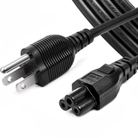 Nouveau câble d'alimentation Mickey Mouse, adaptateur secteur pour ordinateur portable, chargeur d'ordinateur portable, câble C5 à NEMA 5-15P 0.5M
