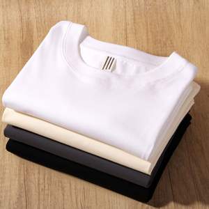 Joychuang 230g di alta qualità in cotone oversize Fit t-<span class=keywords><strong>shirt</strong></span> a manica lunga con scollo a spalla all'ingrosso Logo personalizzato da uomo Design bianco - Product Image 1